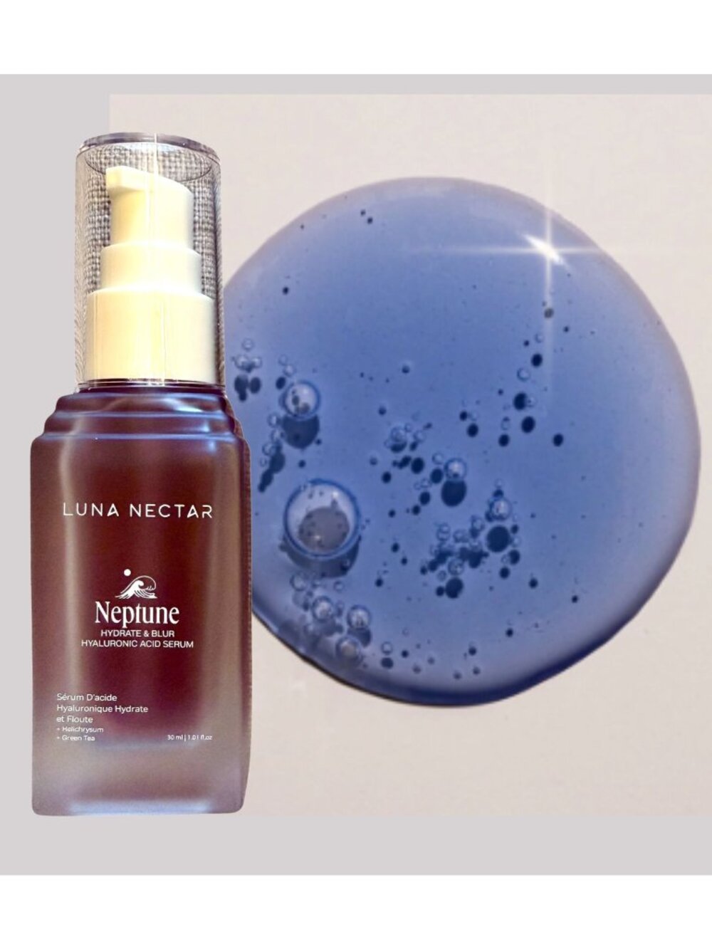 Luna Nectar Neptune Hydrate And Blur Hyaluronic Acid Serum 30ml Moisturizing For